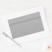Sticker Rectangulaire Faux brossé métal avec Groove (Enveloppe)