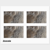 Sticker Rectangulaire Faux Chat Fur look (Feuille)
