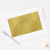 Sticker Rectangulaire Faux Gold Foil Texture Arrière - plan Sparkle Modè (Enveloppe)