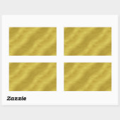 Sticker Rectangulaire Faux Gold Foil Texture Arrière - plan Sparkle Modè (Feuille)