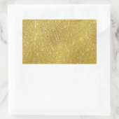 Sticker Rectangulaire Faux Gold Foil Texture Arrière - plan Sparkle Modè (Sac)
