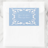 Sticker Rectangulaire Faux Jasperware (Sac)