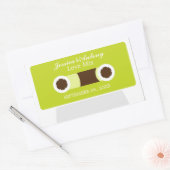 Sticker Rectangulaire Faveur de mariage rétro Mixtape (Enveloppe)