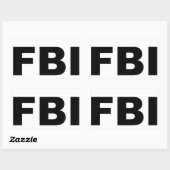 STICKER RECTANGULAIRE FBI (Feuille)