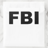 STICKER RECTANGULAIRE FBI (Sac)