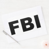 STICKER RECTANGULAIRE FBI (Enveloppe)