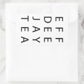 STICKER RECTANGULAIRE FDJT (Sac)