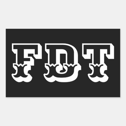 STICKER RECTANGULAIRE FDT (Devant)