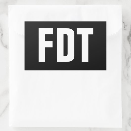 STICKER RECTANGULAIRE FDT (Sac)