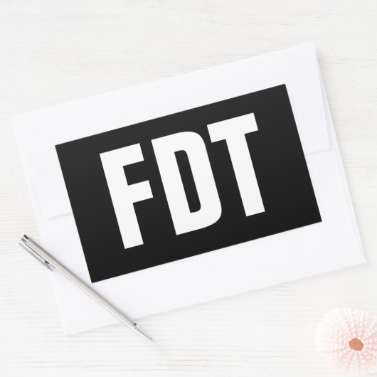 STICKER RECTANGULAIRE FDT (Enveloppe)