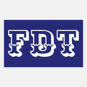 STICKER RECTANGULAIRE FDT