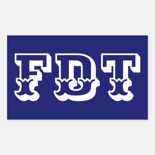STICKER RECTANGULAIRE FDT (Devant)