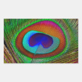Sticker Rectangulaire Feather Vibrant Copper (Devant)