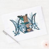 Sticker Rectangulaire Fée bleue (Enveloppe)