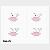 Sticker Rectangulaire Fée de dents (Feuille)