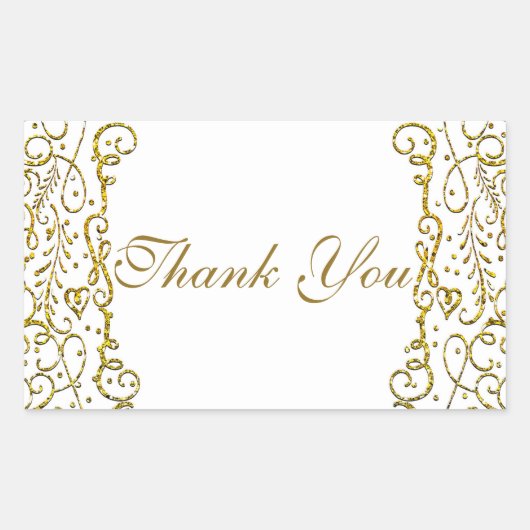 Sticker Rectangulaire Fée Princesse de Conte de Fée Château Royal en Or  (Devant)