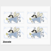 Sticker Rectangulaire Fée Whimsical (Feuille)