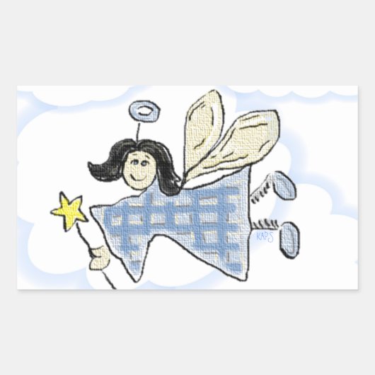 Sticker Rectangulaire Fée Whimsical (Devant)