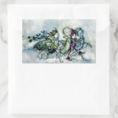 Sticker Rectangulaire Fées d'une songe d'une nuit d'été (Sac)