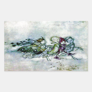 Sticker Rectangulaire Fées d'une songe d'une nuit d'été