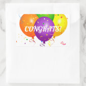 Sticker Rectangulaire Félicitations (Sac)