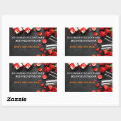 Sticker Rectangulaire Félicitations à votre être aimé ! (Feuille)