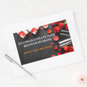 Sticker Rectangulaire Félicitations à votre être aimé ! (Enveloppe)