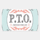 Sticker Rectangulaire Félicitations amusantes pour faire semblant d'être (Devant)