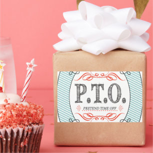 Sticker Rectangulaire Félicitations amusantes pour faire semblant d'être