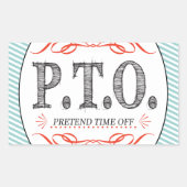 Sticker Rectangulaire Félicitations amusantes pour faire semblant d'être (Devant)