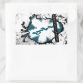 Sticker Rectangulaire félicitations au travailleur des services médicaux (Sac)