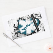 Sticker Rectangulaire félicitations au travailleur des services médicaux (Enveloppe)