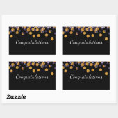 Sticker Rectangulaire Félicitations Sparkle (Feuille)