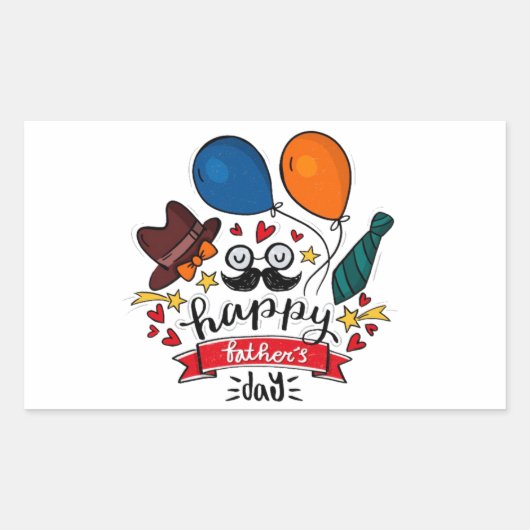 Sticker Rectangulaire feliz-dia-padre (Devant)