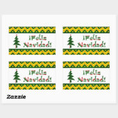 Sticker Rectangulaire Feliz Navidad arriba (Feuille)