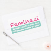 Sticker Rectangulaire Feminazi (Enveloppe)