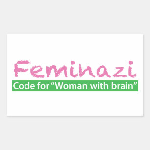Sticker Rectangulaire Feminazi