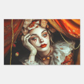 Sticker Rectangulaire Femme de cirque (Devant)