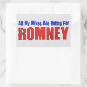 Sticker Rectangulaire Femme Pour Romney (Sac)