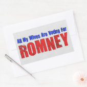 Sticker Rectangulaire Femme Pour Romney (Enveloppe)