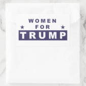 Sticker Rectangulaire Femmes pour Trump 2016 (Sac)