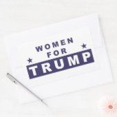 Sticker Rectangulaire Femmes pour Trump 2016 (Enveloppe)