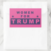 Sticker Rectangulaire Femmes pour Trump 2016 (Sac)