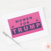 Sticker Rectangulaire Femmes pour Trump 2016 (Enveloppe)