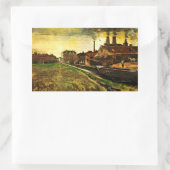 Sticker Rectangulaire Fer Mill à La Haye par Vincent van Gogh (Sac)