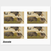 Sticker Rectangulaire Ferdinand von Wright - Rodents (Feuille)
