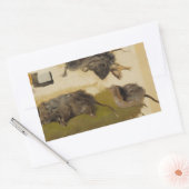 Sticker Rectangulaire Ferdinand von Wright - Rodents (Enveloppe)