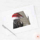 Sticker Rectangulaire Ferme de Noël (Enveloppe)