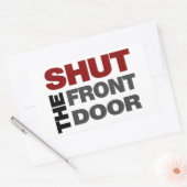 Sticker Rectangulaire Fermer la porte avant (Enveloppe)