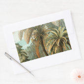 Sticker Rectangulaire Ferns Palm Tree Antiquité Botanique Ferns Art (Enveloppe)